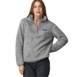 Patagonia Los Gatos Salt Grey 1/4 Zip Fleece Pullover